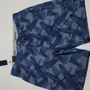 Adidas Men's Blue Patterned Board Shorts